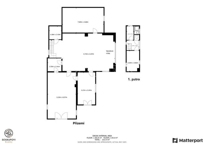 Prodej rodinného domu, Bzová, 230 m2