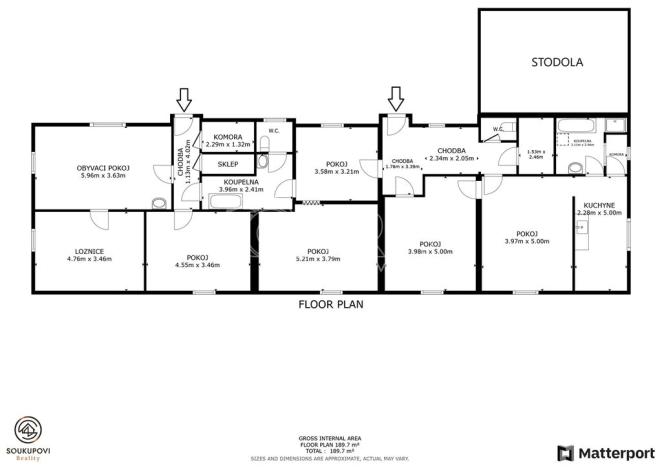 Prodej výrobních prostor, Bzová, 177 m2