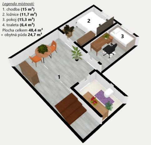 Prodej rodinného domu, Doubravčice, V olšinách, 182 m2