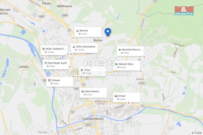 Prodej pozemku pro bydlení, Valašské Meziříčí - Bynina, 2615 m2