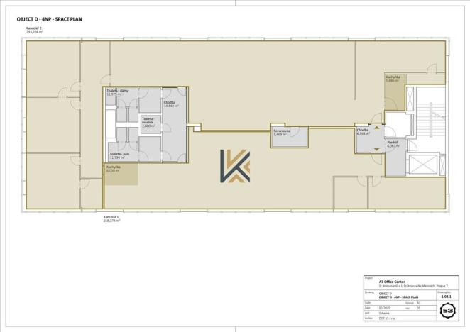 Pronájem kanceláře, Praha - Holešovice, U průhonu, 205 m2