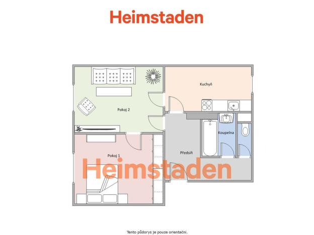 Pronájem bytu 2+1, Havířov - Město, Alšova, 54 m2