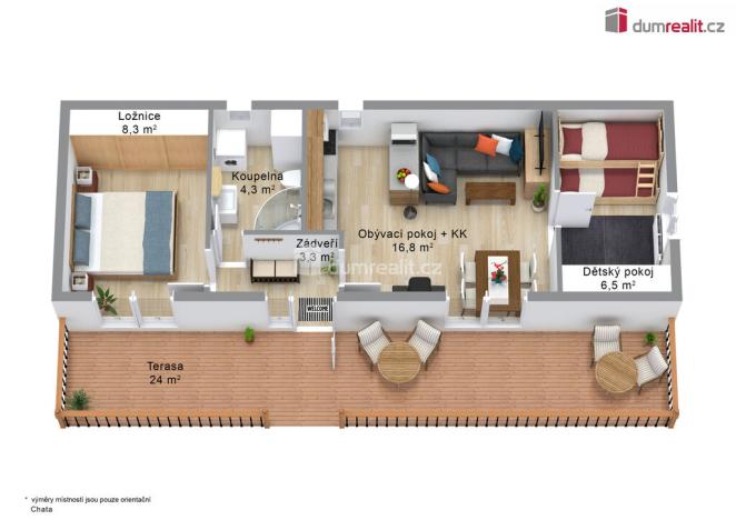 Prodej chaty, Merklín - Pstruží, 61 m2