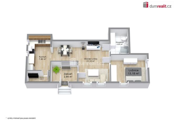 Prodej bytu 2+kk, Merklín - Pstruží, 52 m2