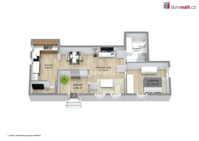 Prodej bytu 2+kk, Merklín - Pstruží, 52 m2