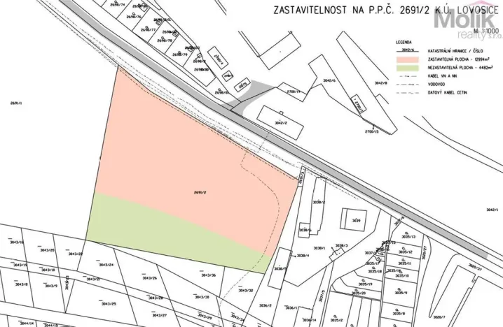 Prodej pozemku pro bydlení, Lovosice, Lukavecká, 17476 m2