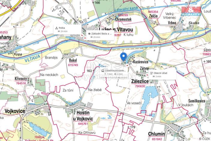 Prodej pozemku pro bydlení, Zálezlice - Kozárovice, 1104 m2