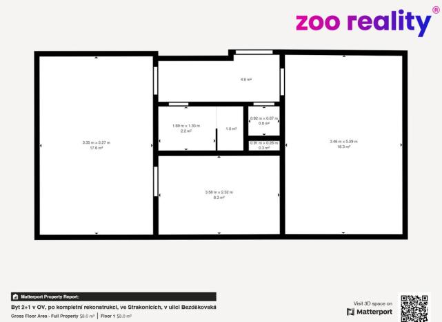 Prodej bytu 2+1, Strakonice, Bezděkovská, 55 m2