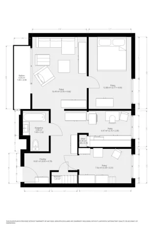 Pronájem bytu 3+1, Brno, Dunajská, 62 m2