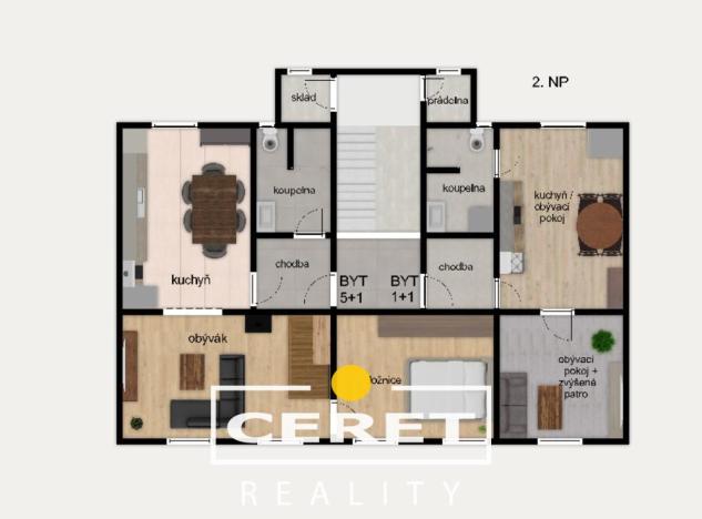 Prodej vícegeneračního domu, Žatec, Chomutovská, 300 m2