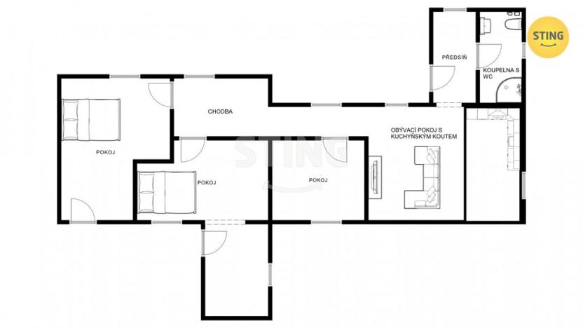 Prodej rodinného domu, Měřín, Zarybník, 122 m2