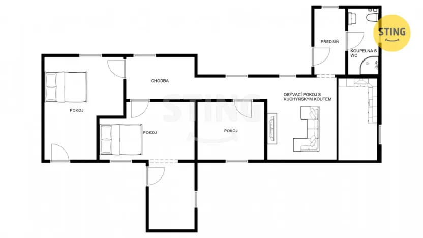 Prodej rodinného domu, Měřín, 122 m2
