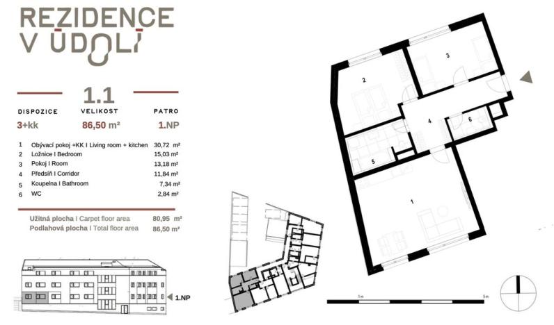 Prodej bytu 3+kk, Praha - Dolní Počernice, Českobrodská, 81 m2