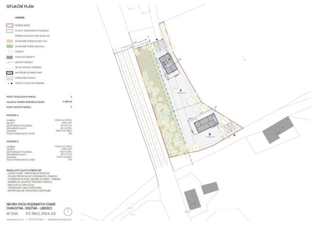 Prodej pozemku pro bydlení, Osečná - Chrastná, 1159 m2
