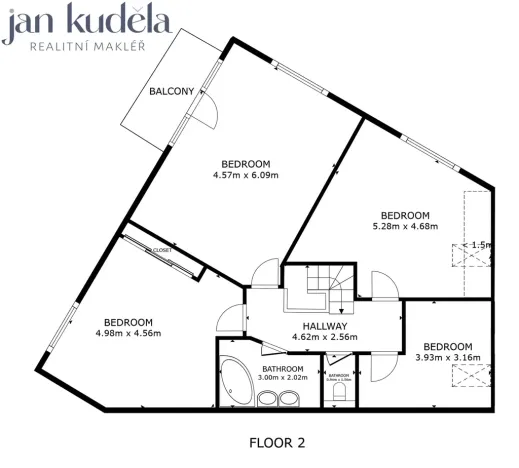 Prodej bytu 5+kk, Brno - Královo Pole, Božetěchova, 190 m2