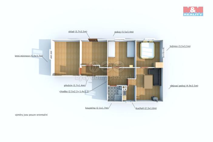 Prodej ubytování, Srní, 92 m2