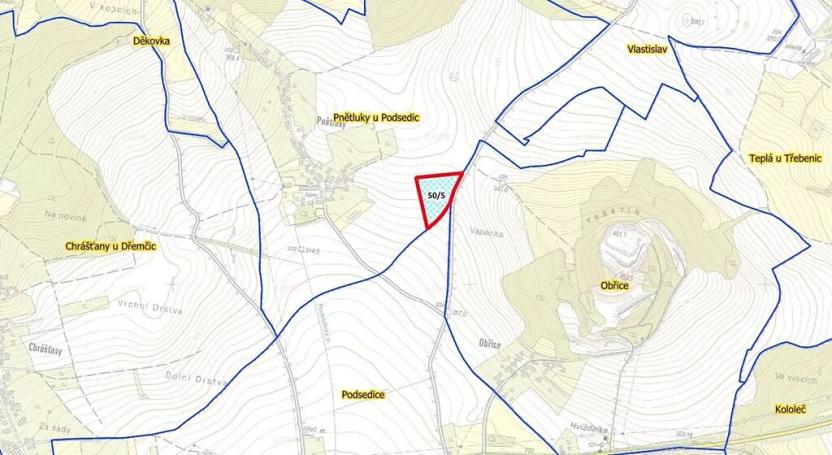 Prodej pole, Podsedice, 16077 m2