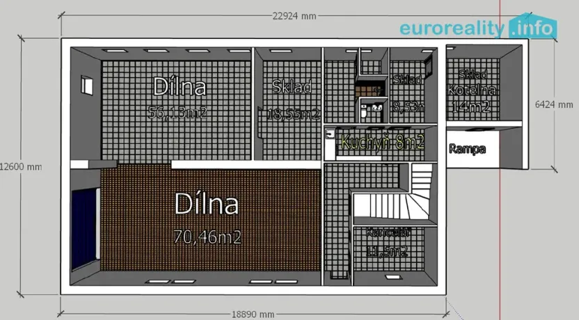 Prodej obchodního prostoru, Dobrná, 288 m2