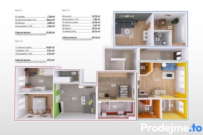 Prodej bytu 6+kk a větší, Znojmo, Palackého, 122 m2