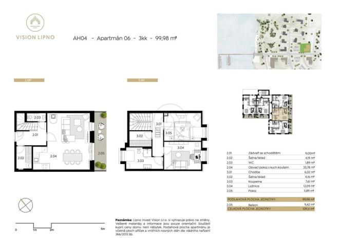Prodej bytu 3+kk, Frymburk, 109 m2
