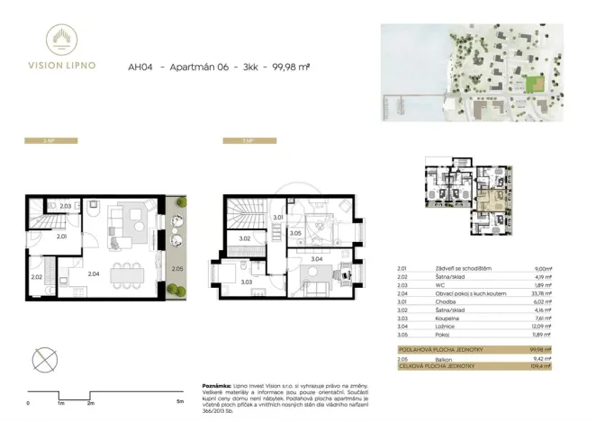 Prodej bytu 3+kk, Frymburk, 109 m2