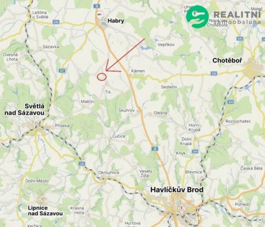 Prodej pozemku pro bydlení, Tis, 895 m2