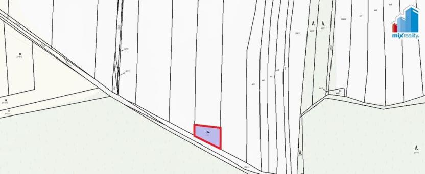 Prodej zahrady, Buková, 443 m2