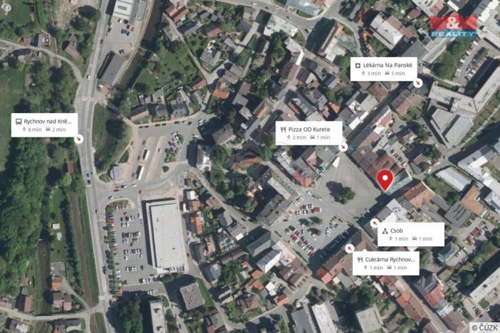 Pronájem kanceláře, Rychnov nad Kněžnou, Staré náměstí, 86 m2