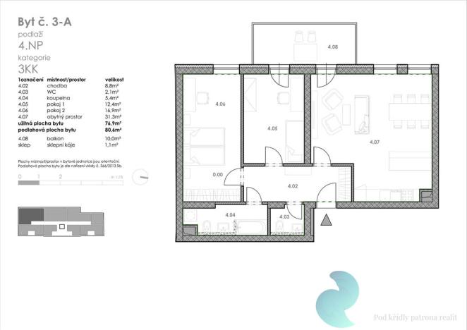 Prodej bytu 3+kk, České Budějovice, Nádražní, 80 m2
