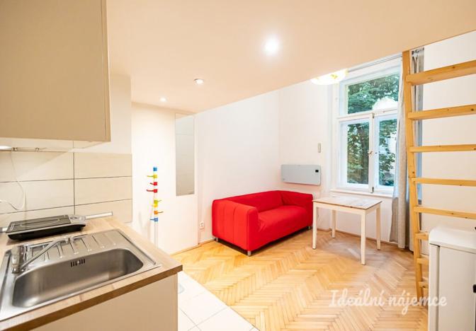 Pronájem bytu 1+kk, Praha - Vršovice, Na spojce, 18 m2