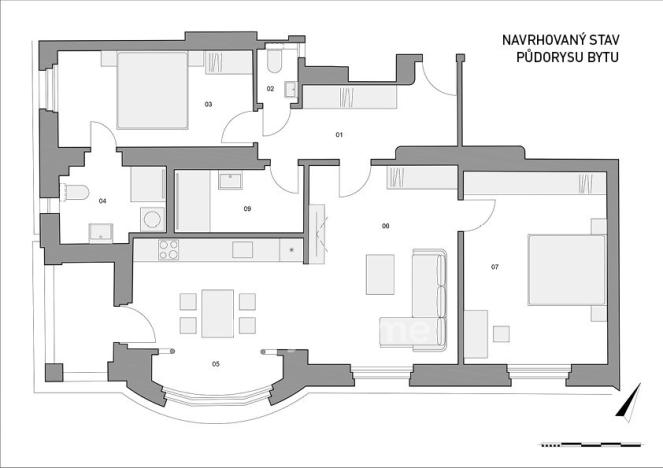 Prodej bytu 3+1, Praha - Smíchov, Na Václavce, 99 m2