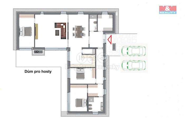 Prodej rodinného domu, Doubravčice, V Edenu, 1055 m2