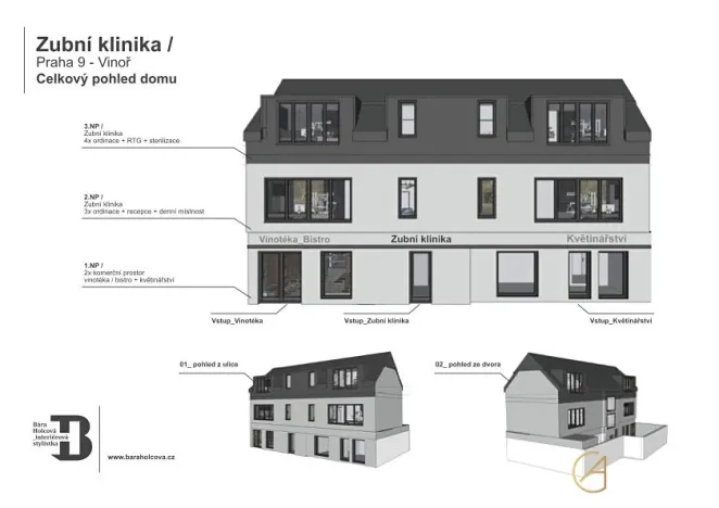 Pronájem ordinace, Praha - Vinoř, Mladoboleslavská, 97 m2