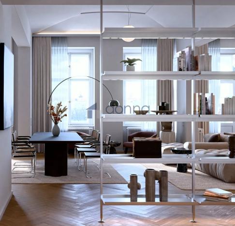 Pronájem bytu 3+kk, Praha, Janáčkovo nábřeží, 164 m2