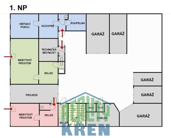 Prodej činžovního domu, Praha - Kobylisy, Klapkova, 800 m2