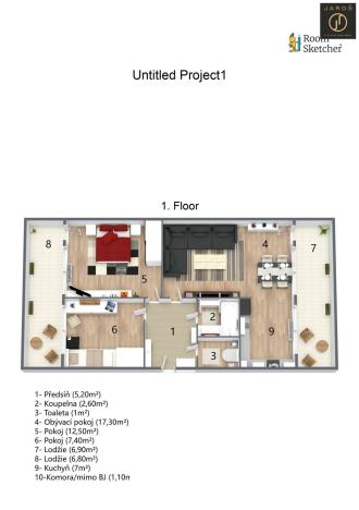 Prodej bytu 3+1, Kladno, Italská, 55 m2