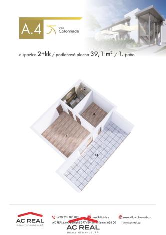 Prodej bytu 2+kk, Lednice, Slovácká, 39 m2