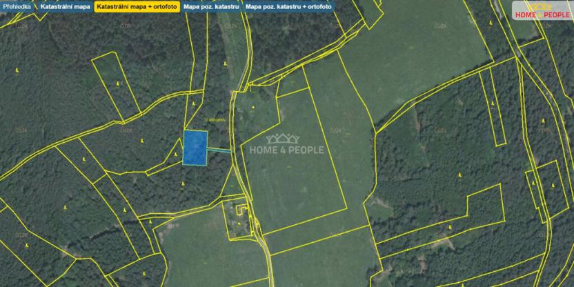 Prodej zahrady, Větřní - Hašlovice, 1463 m2