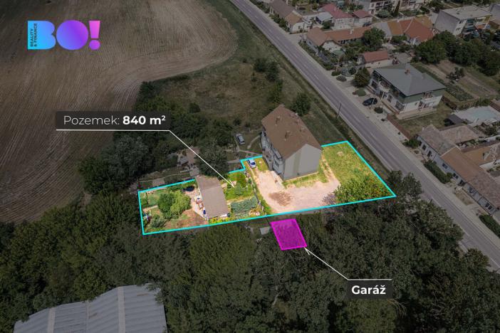 Prodej pozemku pro bydlení, Hevlín, 840 m2