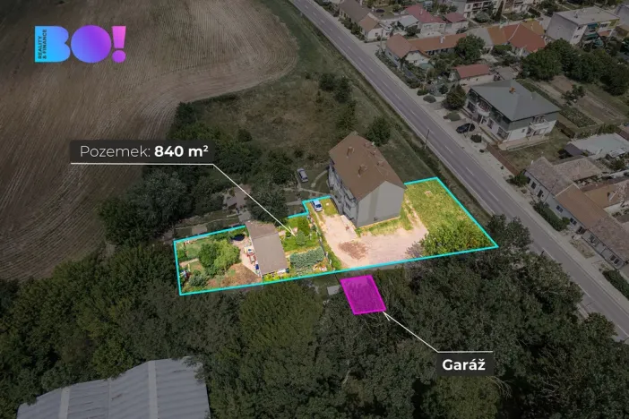 Prodej pozemku pro bydlení, Hevlín, 840 m2