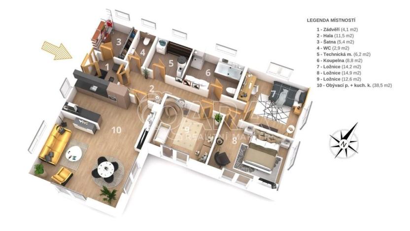 Prodej rodinného domu, Tuřany, 119 m2