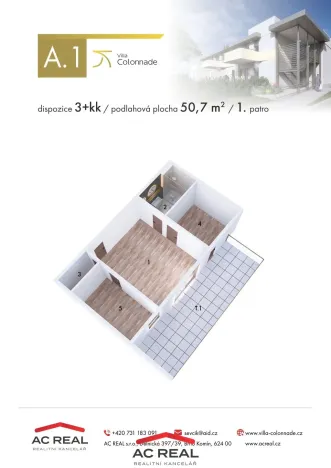 Prodej bytu 3+kk, Lednice, Slovácká, 51 m2