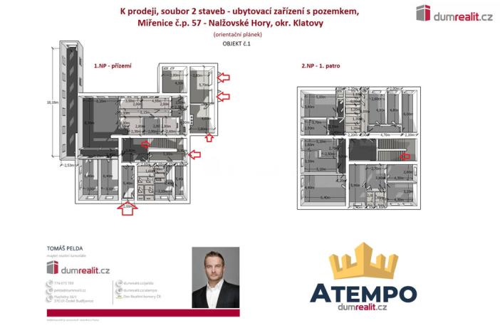Prodej ubytování, Nalžovské Hory - Miřenice, 932 m2
