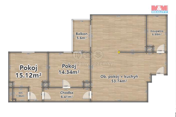 Prodej bytu 3+1, Janovice nad Úhlavou, Rozvojová zóna, 100 m2