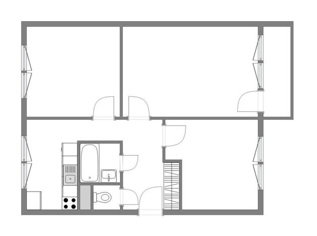 Prodej bytu 3+1, Praha - Točná, K Závorám, 72 m2
