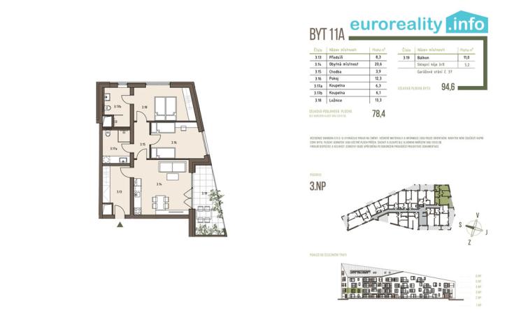 Prodej bytu 3+kk, Železná Ruda, 78 m2