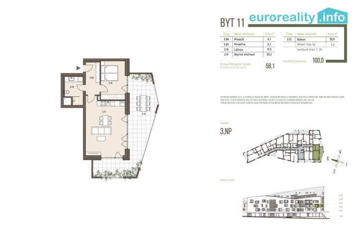 Prodej bytu 2+kk, Železná Ruda, 58 m2
