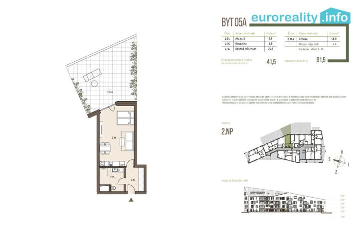 Prodej bytu 1+kk, Železná Ruda, 41 m2