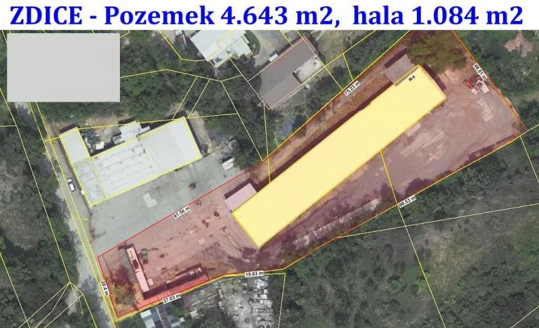 Prodej skladu, Zdice, Na Hroudě, 4643 m2