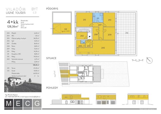 Prodej bytu 5+kk, Lázně Toušeň, Nad Tratí, 196 m2